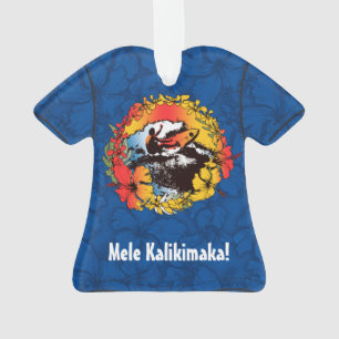 Ornamento Camisa retro dos anos 60 havaianos Groovy do