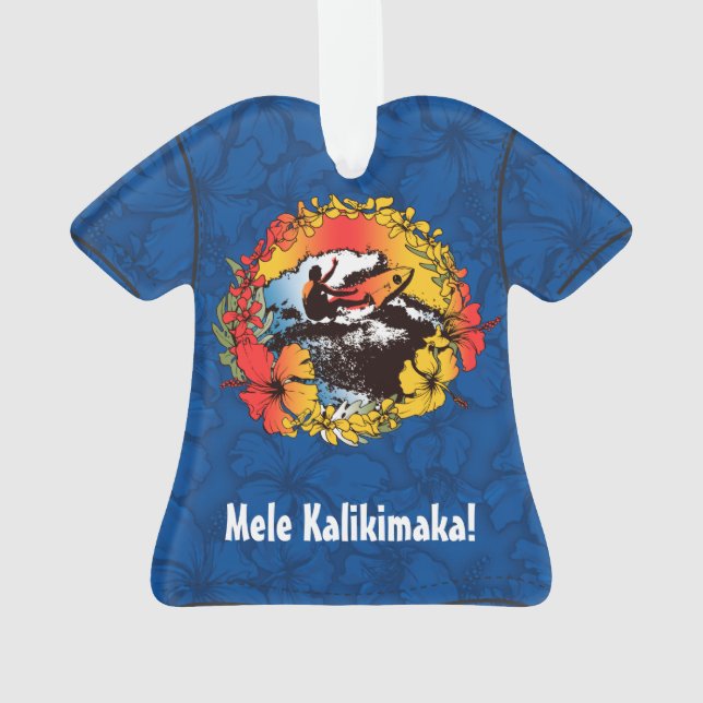 Ornamento Camisa retro dos anos 60 havaianos Groovy do (Verso)