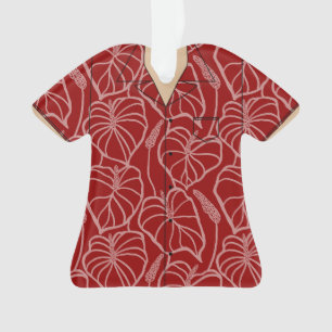 Ornamento Camisa temática do Havaí em acrílico
