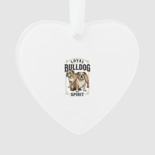 Ornamento Camisa Vintage Bulldog Camiseta de Gravura de Bull