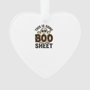 Ornamento Camisa Vintage de Halloween de Fantasma Divertido 