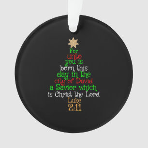 Ornamento Camisas de Árvore de Natal Cristão