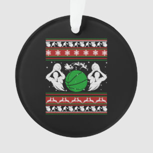 Ornamento Camisas de Basquete - Camisa de Natal de Basquete