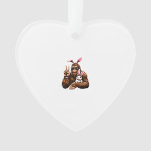 Ornamento Camiseta Bigfoot Bunny Sasquatch Funny Easter Day