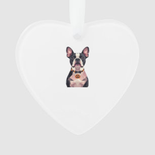 Ornamento Camiseta Clássica de cachorro feiticeira de Hallow