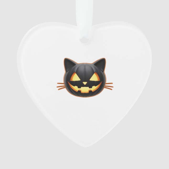 Ornamento Camiseta Clássica Emoji de Abóbora Jack o'Lantern  (Frente)