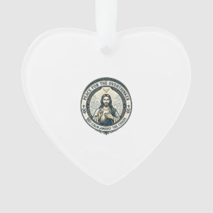 Ornamento Camiseta de Afirmações de Saúde Mental de Jesus In