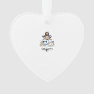 Ornamento Camiseta de Cabeleireiro Salão de Beleza Jesus Ins