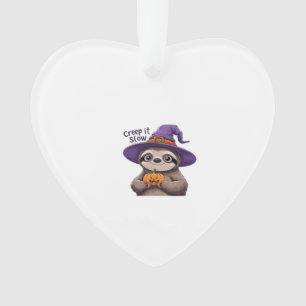 Ornamento Camiseta de Halloween da Bruxa Preguiçosa Fofa � R