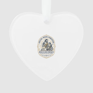 Ornamento Camiseta de Pais com Necessidades Especiais Jesus 