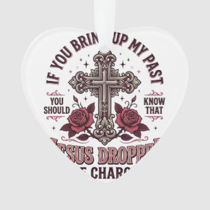 Ornamento Camiseta Vintage Cruz Jesus Retirou As Acusações