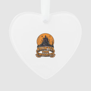 Ornamento Camiseta Vintage de Halloween da Universidade da C