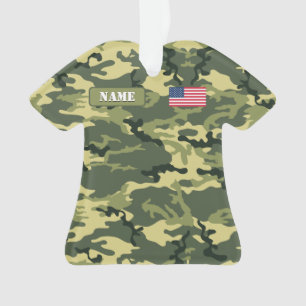 Ornamento Camuflagem da floresta do exército