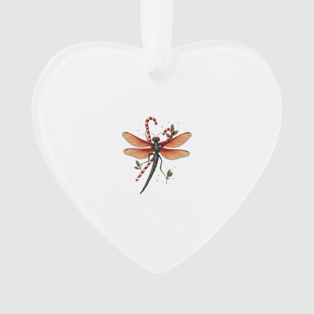 Ornamento Candy Cane Dragonfly (Frente)
