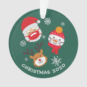 Ornamento Canto Natal 2020 Comemorativo da Quarentena