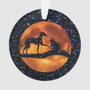 Ornamento Cão, Gato, Lua