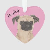 Cão Griffon de Bruxelas Personalizado por Coração 
