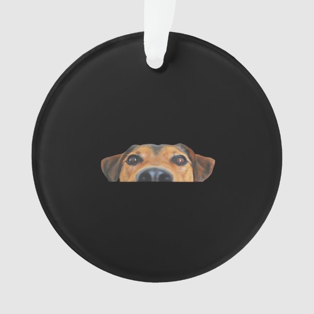 Ornamento Cão Peekaboo (Frente)