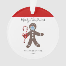 Ornamento Cara Engraçado Máscara Gingerpão Personalizado