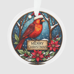 Ornamento Cardeal Personalizado De Dois Lados
