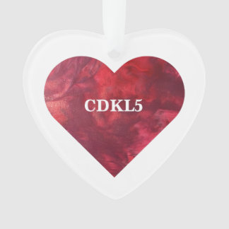Ornamento Cardíaco CDKL5 PERSONALIZÁVEL