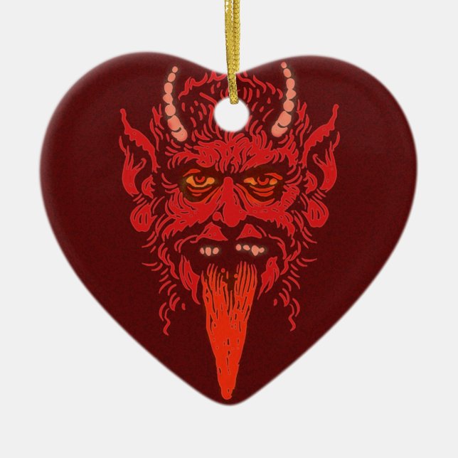Ornamento Cardíaco Krampus (Frente)