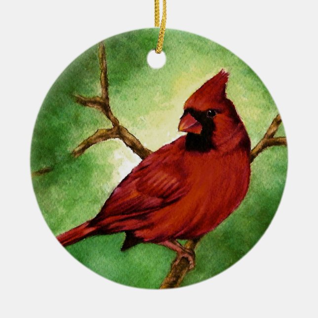Ornamento Cardinal Vermelho (Frente)