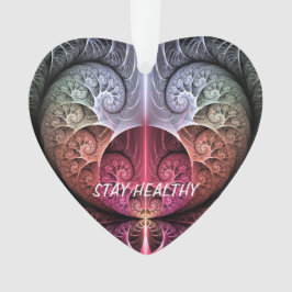 Ornamento Cartaz, Abstrato Surreal Fantasy Fractal Texto