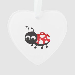 Ornamento Cartoon Bonito Ladybug