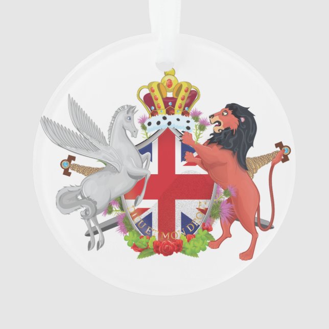 Ornamento Cartoon Brasão Real do Trono (Verso)
