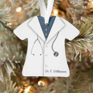 Ornamento Casaco/Médico de Laboratório Personalizado
