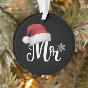 Ornamento Casais do Sr. Claus Correspondendo aos Papais noei