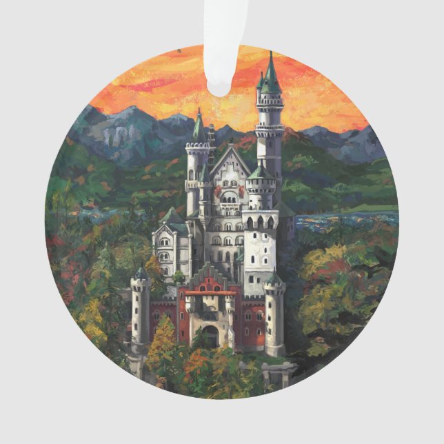 Ornamento Castelo Schloss Neuschwanstein (Frente)