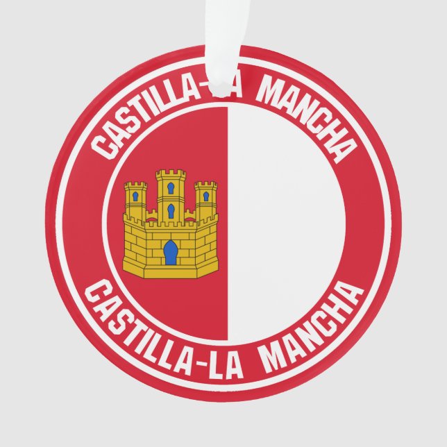 Ornamento Castilla-La Mancha Round Emblem (Frente)