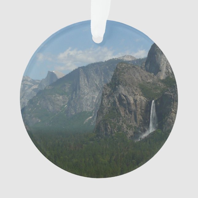 Ornamento Cataratas Bridalveil e Half Dome em Yosemite (Frente)
