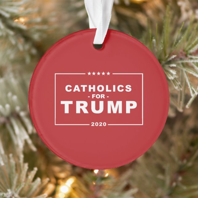 ORNAMENTO CATÓLICOS PARA A TRUMP 2020 (Árvore)