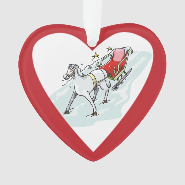 Ornamento Cavalo & Carruagem - (Frente)