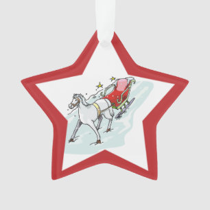 Ornamento Cavalo e Carruagem -