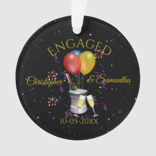 Ornamento Celebração de noivados Personalizada