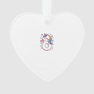 Ornamento Celebre Feliz Aniversário de 8 Anos Para a Namorad