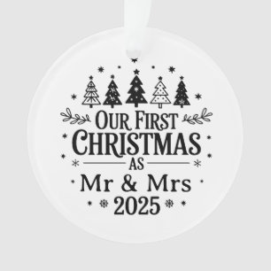 Ornamento Celebre seu primeiro Natal casado com um Pers