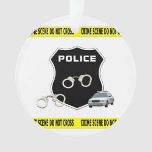 Ornamento Cena de Crime de polícia