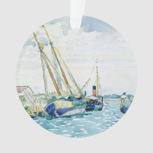 Ornamento Cena Marinha Barata perto de Veneza (Frente)