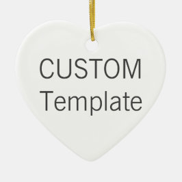 Ornamento cerâmico branco feito sob encomenda da