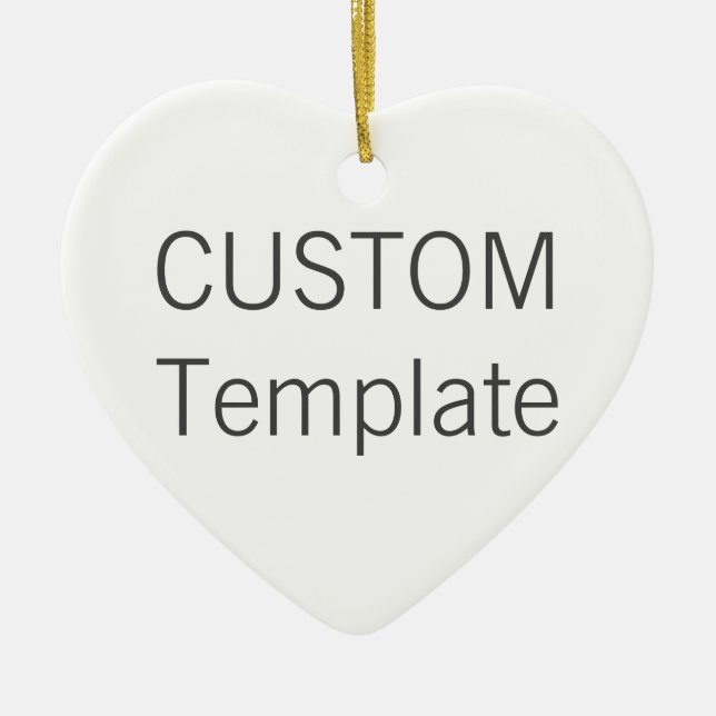 Ornamento cerâmico branco feito sob encomenda da (Frente)