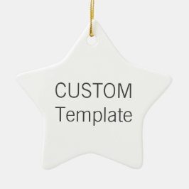 Ornamento cerâmico branco feito sob encomenda da