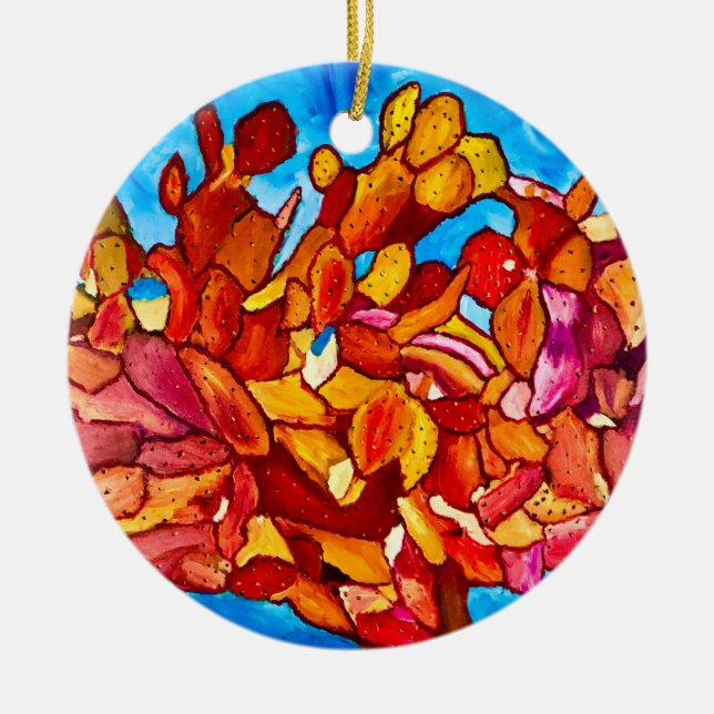 Ornamento Cerâmico Cactus Blasing (Frente)