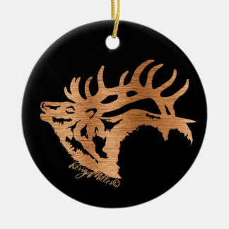 Ornamento cerâmico da Bull Elk