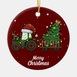 Ornamento cerâmico de árvores de Natal agradáveis