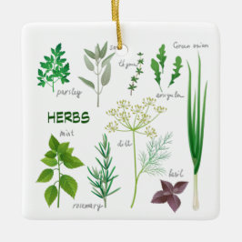 Ornamento cerâmico de Design de plantas aromáticas